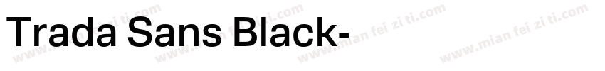 Trada Sans Black字体转换